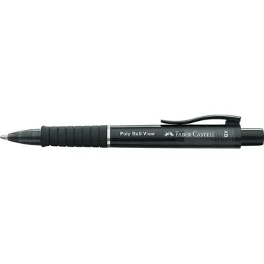FABER-CASTELL Kugelschreiber Poly Ball View 145755 Schwarz XB