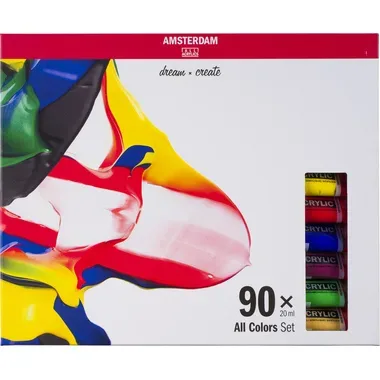 AMSTERDAM Standard Series Acryl Set 17820490 All Colors 90X20ml