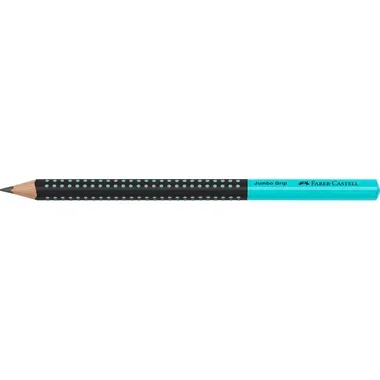 FABER-CASTELL Bleistift Jumbo Grip HB 511912 Two Tone schwarz/t&uuml;rkis