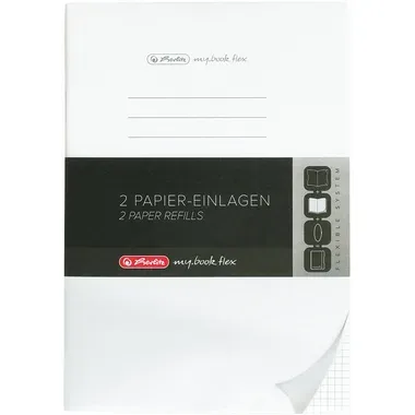 Herlitz - Papier-Einlagen, DIN A4, Weiss