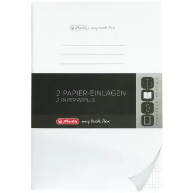 Herlitz - Papier-Einlagen, DIN A5, Weiss
