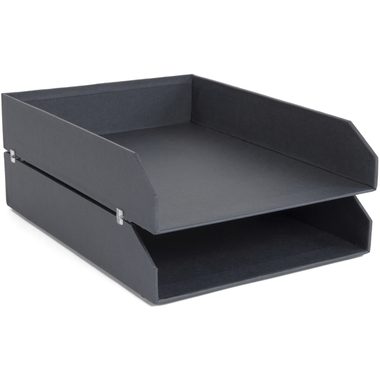 BIGSO BOX OF SWEDEN Briefablage 2er-Set 15753200 Hakan dunkelgrau 23x12x31