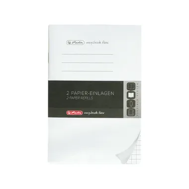Herlitz Notizbuch A6 kariert Papier weiß