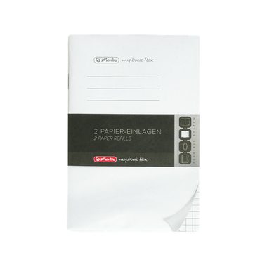 Herlitz Notizbuch A6 kariert Papier weiß