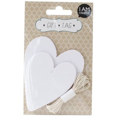 I AM CREATIVE Geschenkanh&auml;nger 4088.37 BOHO Herz, 20 St&uuml;ck