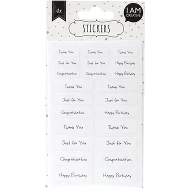 I AM CREATIVE Sticker 4087.76 silber, 4 Blatt
