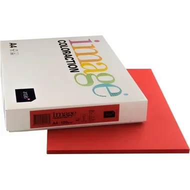 IMAGE COLORACTION Kopierpapier Chile A4 159.948 rot, 120g 250 Blatt