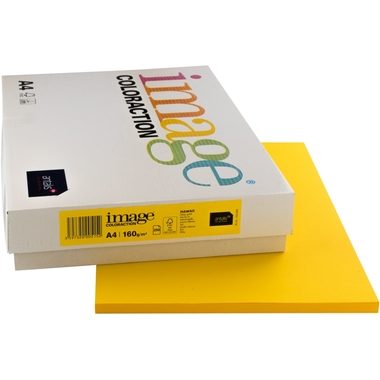 IMAGE COLORACTION Kopierpapier Hawai A4 159.935 intensivgelb, 160g 250 Blatt