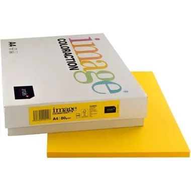 IMAGE COLORACTION Kopierpapier Hawai A4 274569 80g intensivgelb 500 Blatt