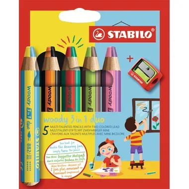STABILO - Wachsmalstifte Set, 2.5X11.7X15CM, Sortierte Farben