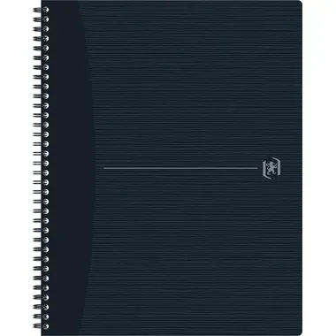 Oxford - Spiralheft, kariert, DIN A4, Black