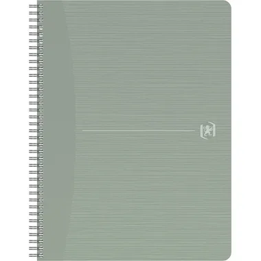 OXFORD My Rec'Up Notizbuch A6 Kariert Doppeldraht Matt Lackierter Karton Grün Perforiert 180 Seiten