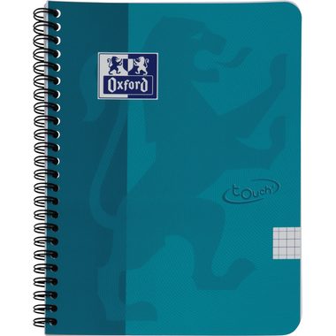 OXFORD Spiralheft Touch A5 400104100 blau, liniert 70 Blatt