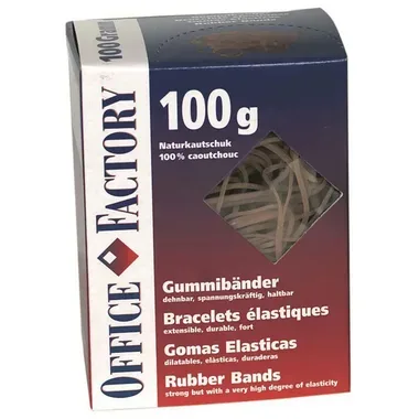SMART OFFICE Gummib&auml;nder assortiert 601200 Naturkautschuk 100g