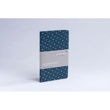 GMUND Bavarian Book 13.5x20cm 39425 gr&uuml;nblau, dotted 112 Seiten