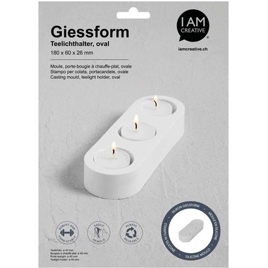 I AM CREATIVE Silikon Giessform MAA1704.17 Teelichthalter