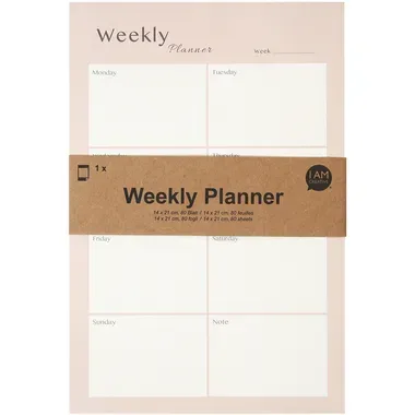 I AM CREATIVE Wochenplaner 14x21cm MAA4005.26 rosa 80 Blatt