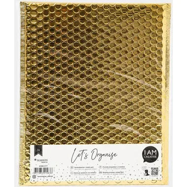 I AM CREATIVE Geschenktasche Let`s Organize MAA4088.077 metallic gold 3 St&uuml;ck