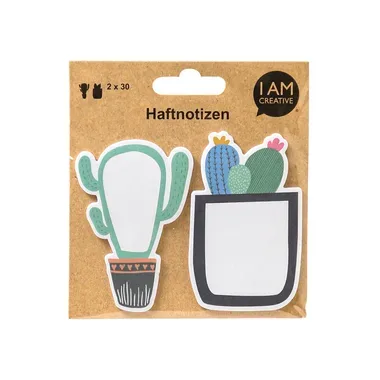 I AM CREATIVE Sticky Notes MAA4086.84 Kakteen 60 Blatt