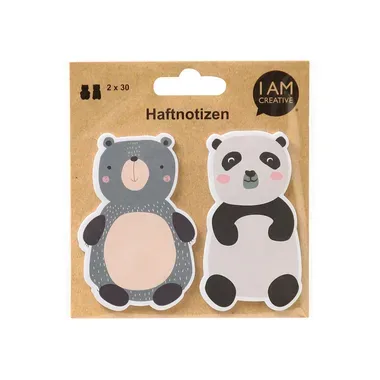 I AM CREATIVE Haftnotizen MAA4086.85 B&auml;ren 60 Blatt