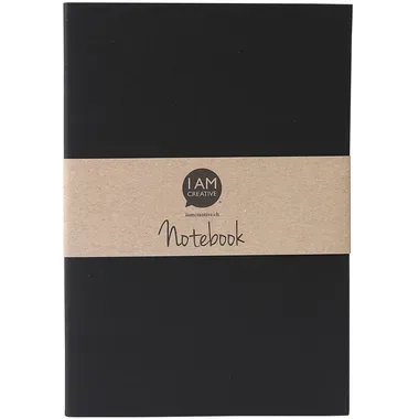 I AM CREATIVE Notizbuch A5 MAA4005.08 schwarz 60 Seiten