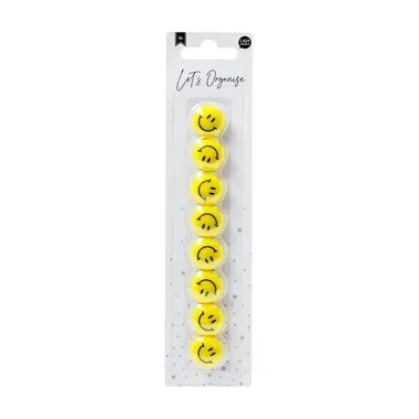 I AM CREATIVE Magnet Smilies Let`s Organize MAA4035.65 20mm 8 St&uuml;ck