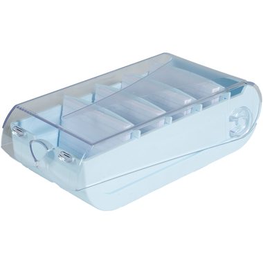EXACOMPTA Karteikartenbox Bunny Box A7 5346223D pastellblau/tr. 250x132x85mm