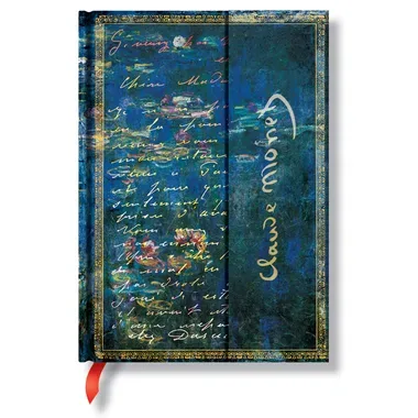 PAPERBLANKS Notizbuch Midi PB1209-2 Monet Seerosen, lin.