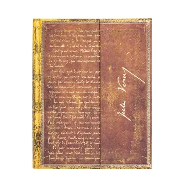 PAPERBLANKS Notizbuch Ultra PB6497-8 Verne Reise Erde, lin.
