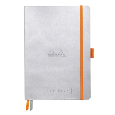 RHODIA Goalbook Notizbuch A5 117570C Softcover silber 240 S.