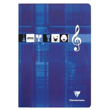 CLAIREFONTAINE Musikheft A4 3114 weiss 24 Blatt