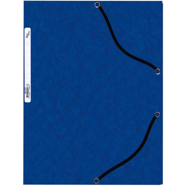 B&Uuml;ROLINE Gummibandmappe A4 460694 blau, Karton
