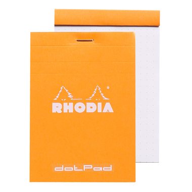 RHODIA Dot Pad orange 85x120mm 12558 Raster 80 Blatt