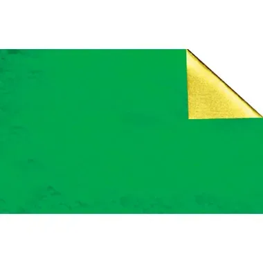 URSUS Bastelfolie Alu 50x80cm 4442105 90g, gr&uuml;n/gold