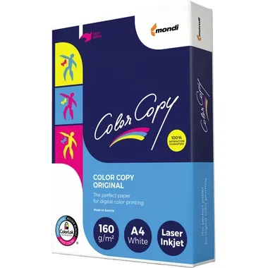 MONDI Color Copy Paper A4 88008634 160g, weiss 250 Blatt