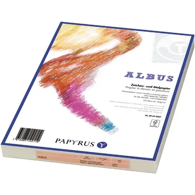 Papyrus -  Zeichenpapier A4,100 Blatt, 1 Stück, Weiss