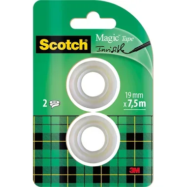 SCOTCH Magic Tape 810 19mmx7,5m 8-1975R2 transparent 2 Rollen