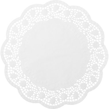 DEMMLER Tortenspitzen rund 3321100625 33cm, 6 St&uuml;ck weiss