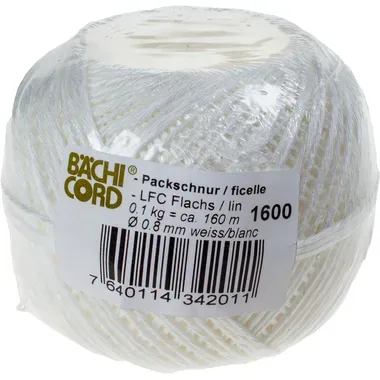 BAECHI Packschnur LFC weiss 541016031 160m, 0,8mm 100g
