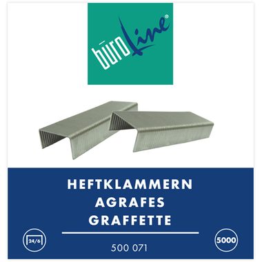 B&Uuml;ROLINE Heftklammern 24/6mm 500071 5000 St&uuml;ck