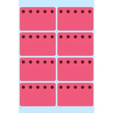 HERMA Tiefk&uuml;hletiketten 26x40mm 3772 rot 48 St&uuml;ck