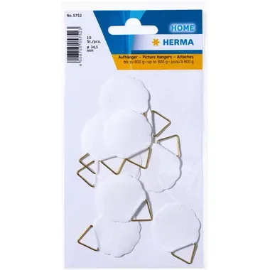 HERMA Bildaufh&auml;nger 30mm 5752 Messing 10 St&uuml;ck