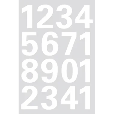 HERMA Zahlenetiketten 25mm 4170 weiss, 1-9