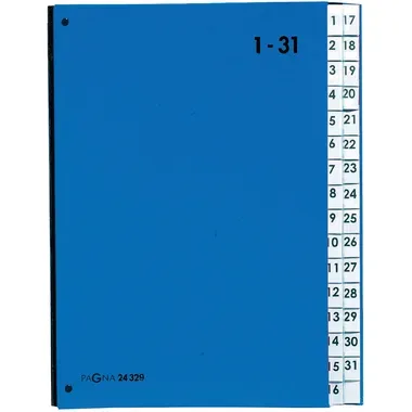 Pagna -  Pultordner Color A4 24329-02 blau, 1-31, 21cm