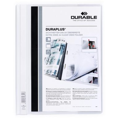 DURABLE Angebotshefter DURAPLUS 2579/02 f&uuml;r 100 Blatt A4 weiss