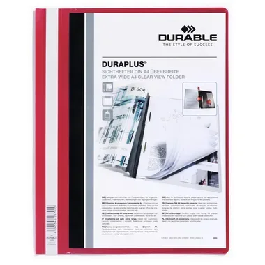 DURABLE Angebotshefter DURAPLUS 2579/03 f&uuml;r 100 Blatt A4 rot