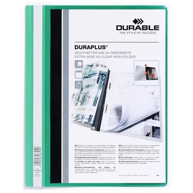 DURABLE Angebotshefter DURAPLUS 2579/05 f&uuml;r 100 Blatt A4 gr&uuml;n
