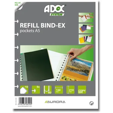 ADOC Ersatztaschen A5 5812.000 matt 10 St&uuml;ck