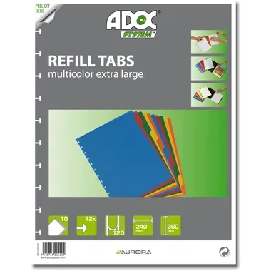 ADOC Register A4 1899.100 5-farbig, 1-10