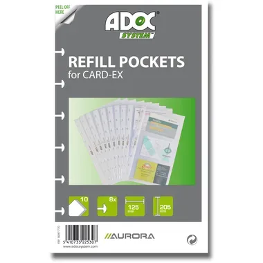 ADOC Ersatztaschen Bind-Ex A5 9287.770 transp.800my 10 Taschen/6 Stk.